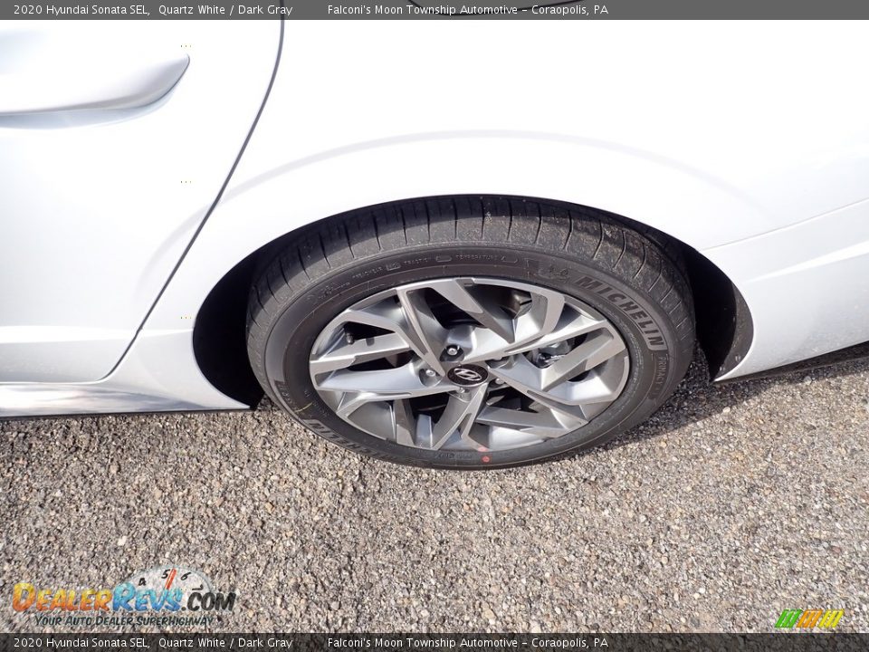 2020 Hyundai Sonata SEL Quartz White / Dark Gray Photo #7