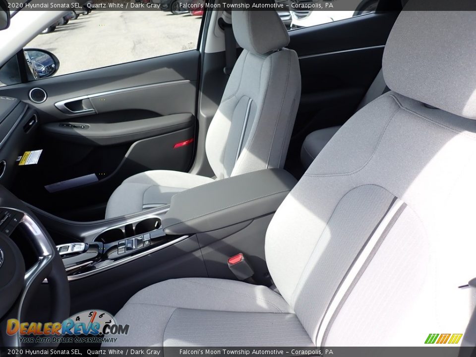 2020 Hyundai Sonata SEL Quartz White / Dark Gray Photo #10
