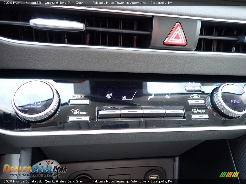 2020 Hyundai Sonata SEL Quartz White / Dark Gray Photo #15