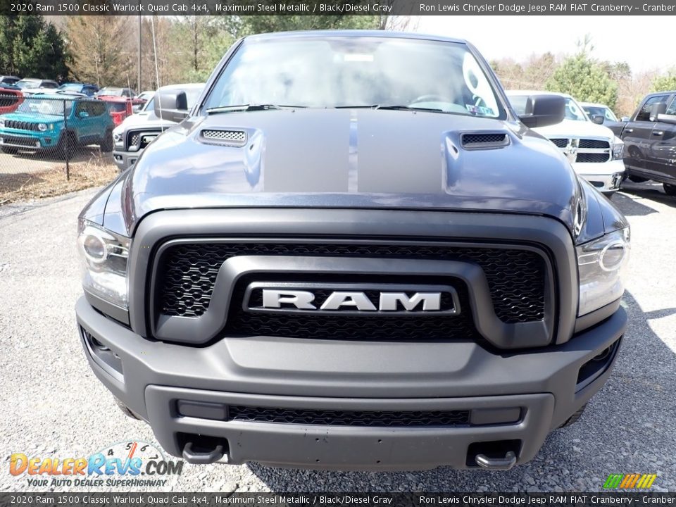 2020 Ram 1500 Classic Warlock Quad Cab 4x4 Maximum Steel Metallic / Black/Diesel Gray Photo #8