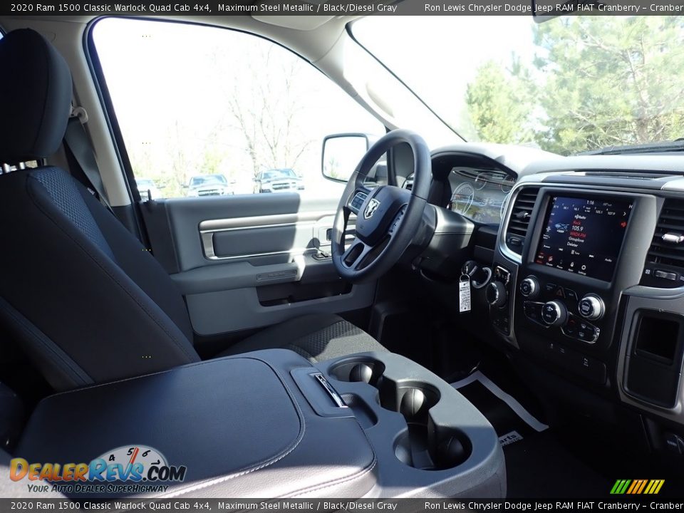 2020 Ram 1500 Classic Warlock Quad Cab 4x4 Maximum Steel Metallic / Black/Diesel Gray Photo #10