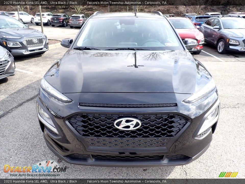 2020 Hyundai Kona SEL AWD Ultra Black / Black Photo #4