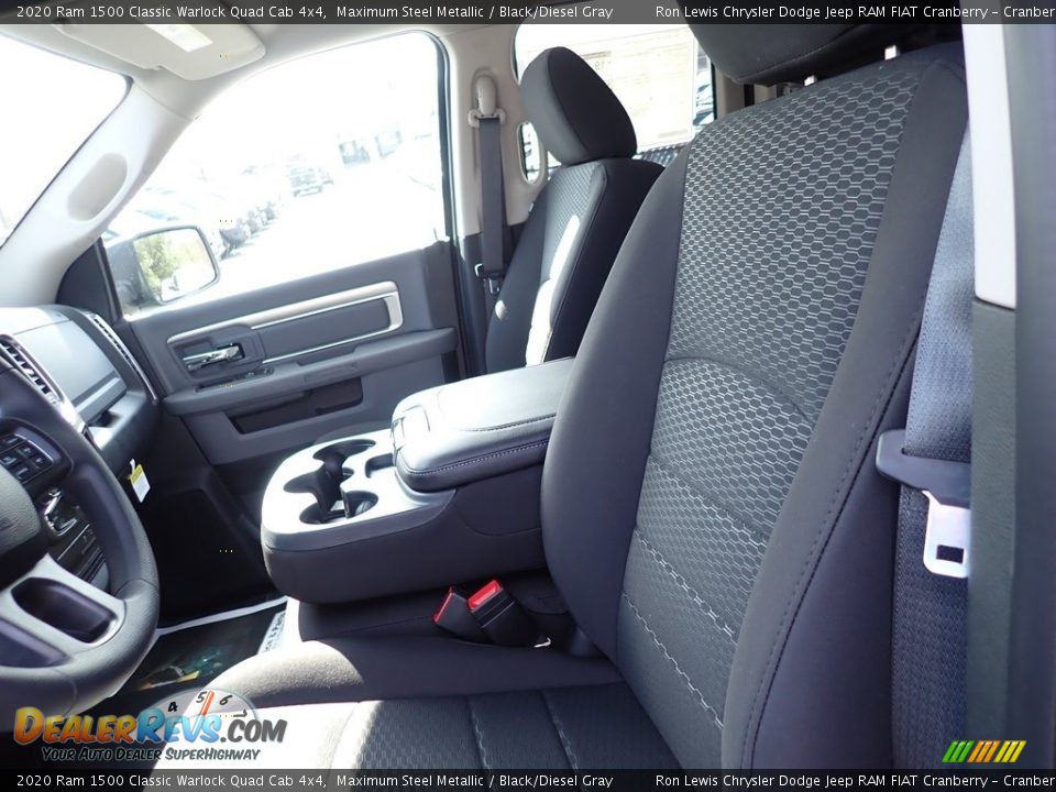 2020 Ram 1500 Classic Warlock Quad Cab 4x4 Maximum Steel Metallic / Black/Diesel Gray Photo #12