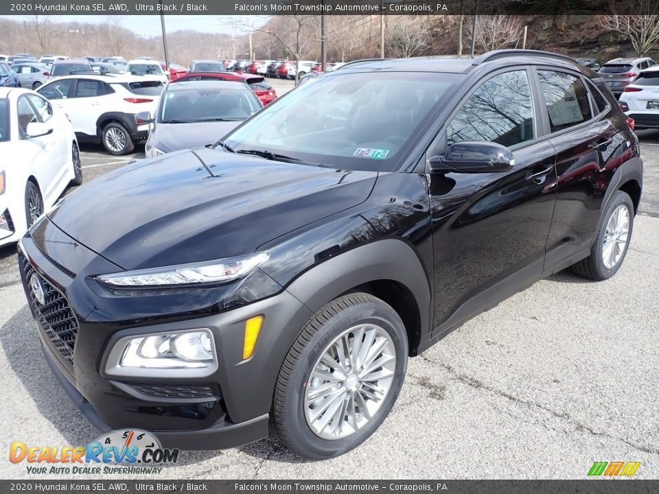 2020 Hyundai Kona SEL AWD Ultra Black / Black Photo #5