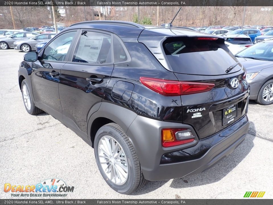 2020 Hyundai Kona SEL AWD Ultra Black / Black Photo #6