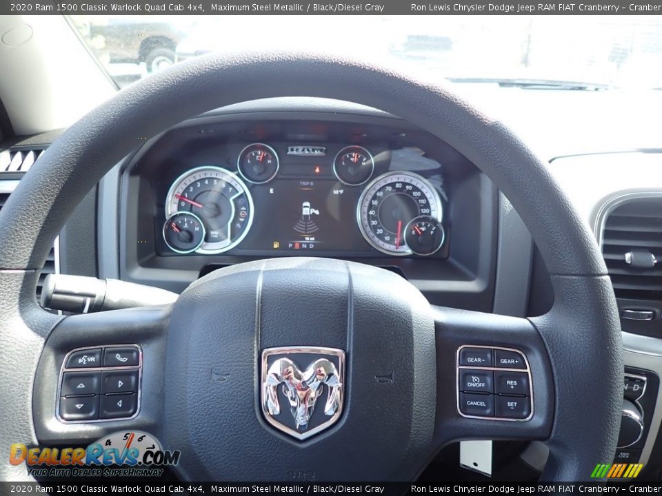 2020 Ram 1500 Classic Warlock Quad Cab 4x4 Maximum Steel Metallic / Black/Diesel Gray Photo #19