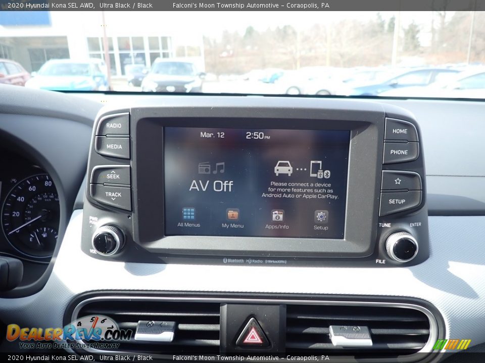 2020 Hyundai Kona SEL AWD Ultra Black / Black Photo #13
