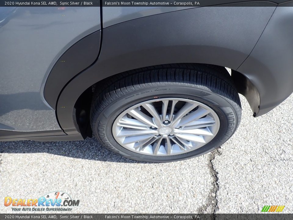 2020 Hyundai Kona SEL AWD Sonic Silver / Black Photo #7