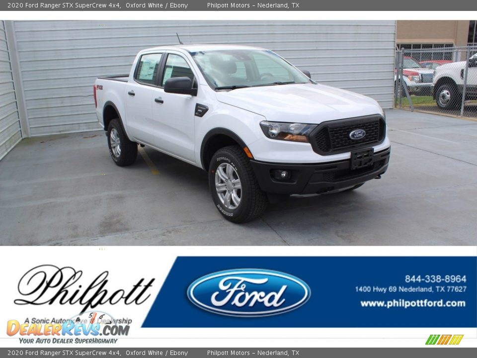 2020 Ford Ranger STX SuperCrew 4x4 Oxford White / Ebony Photo #1