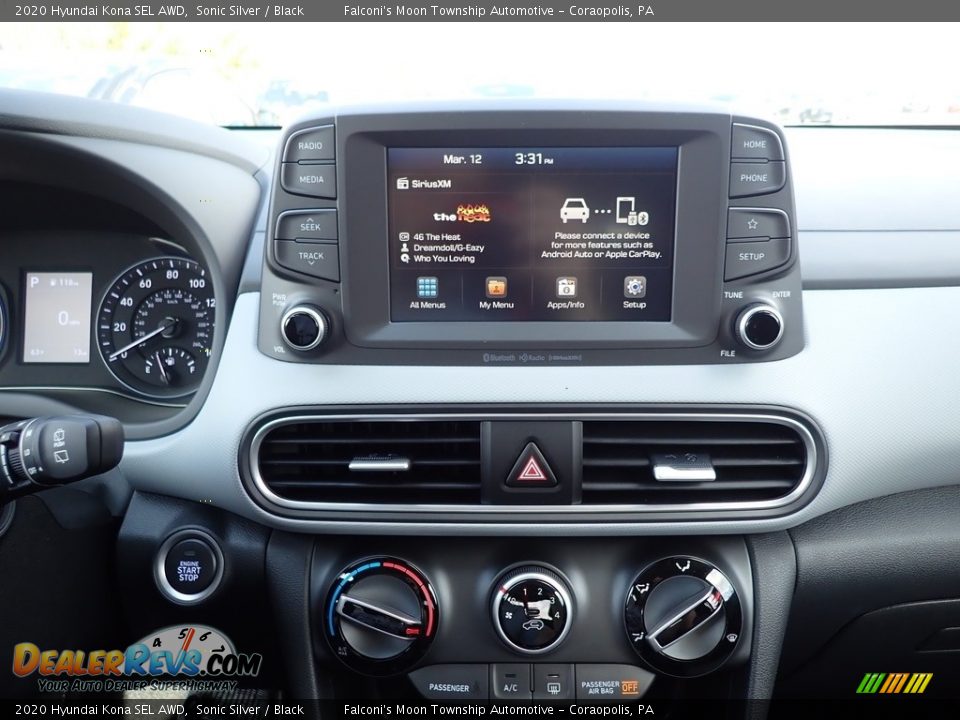 2020 Hyundai Kona SEL AWD Sonic Silver / Black Photo #13