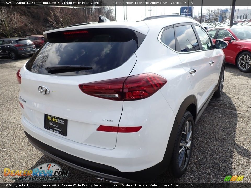 2020 Hyundai Tucson Ultimate AWD Cream White Pearl / Beige Photo #2