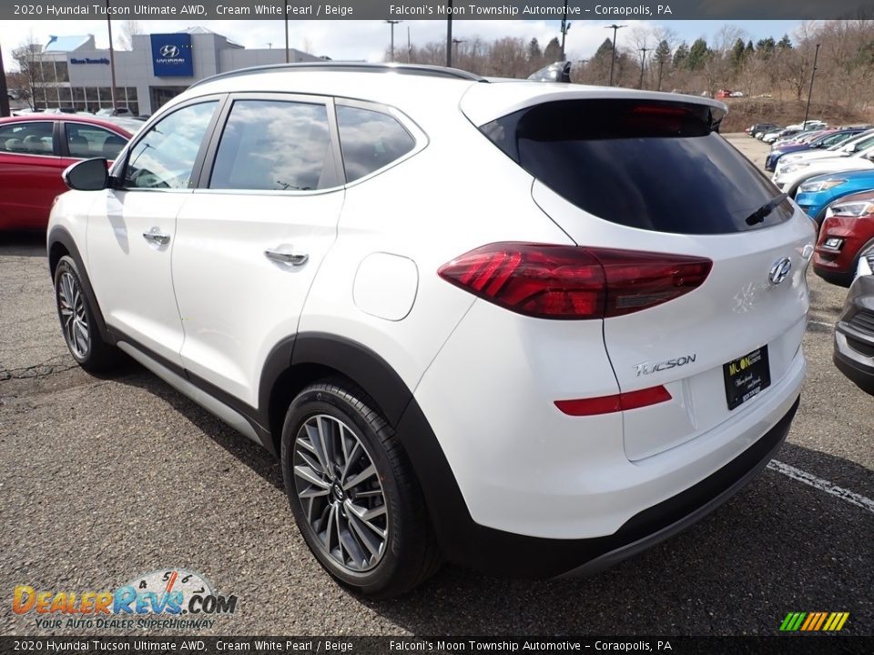 2020 Hyundai Tucson Ultimate AWD Cream White Pearl / Beige Photo #6