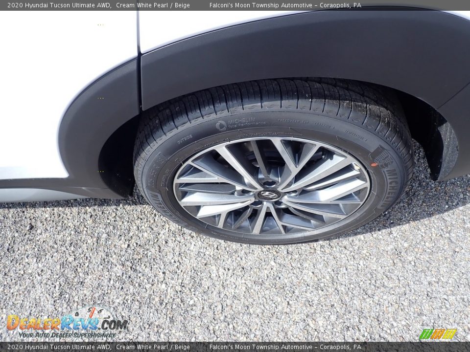 2020 Hyundai Tucson Ultimate AWD Cream White Pearl / Beige Photo #7