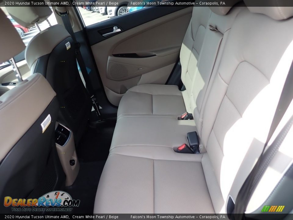 2020 Hyundai Tucson Ultimate AWD Cream White Pearl / Beige Photo #8