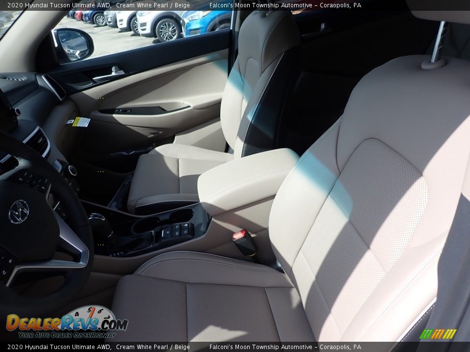 2020 Hyundai Tucson Ultimate AWD Cream White Pearl / Beige Photo #10
