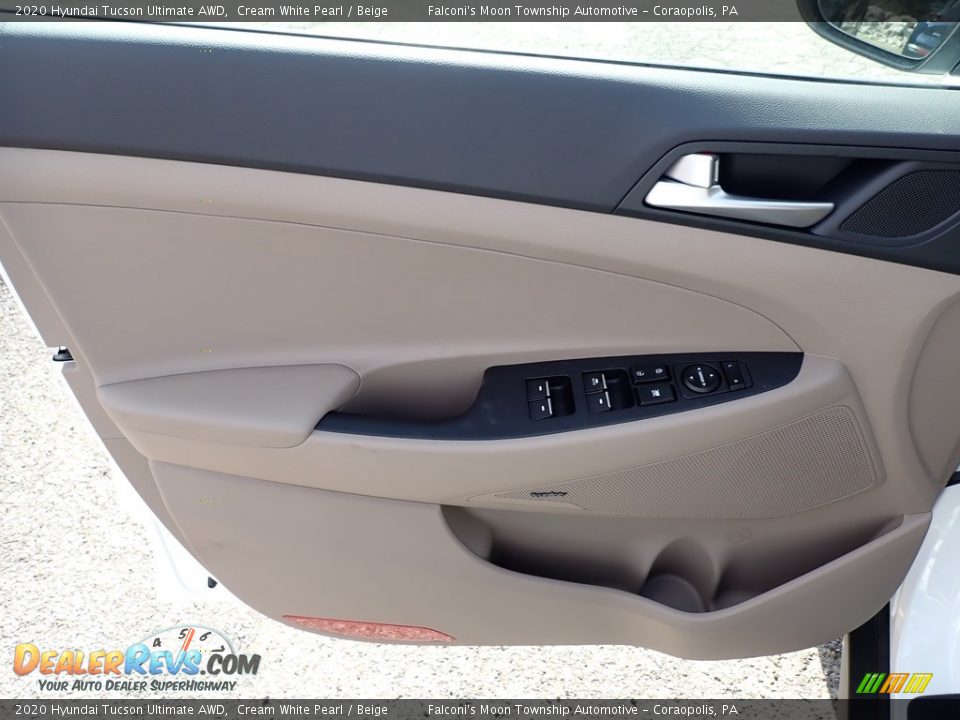 2020 Hyundai Tucson Ultimate AWD Cream White Pearl / Beige Photo #11