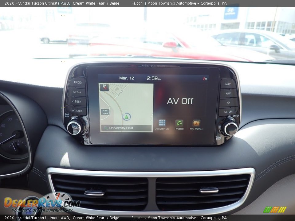 2020 Hyundai Tucson Ultimate AWD Cream White Pearl / Beige Photo #14