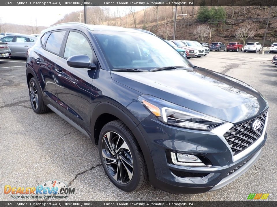 2020 Hyundai Tucson Sport AWD Dusk Blue / Black Photo #3
