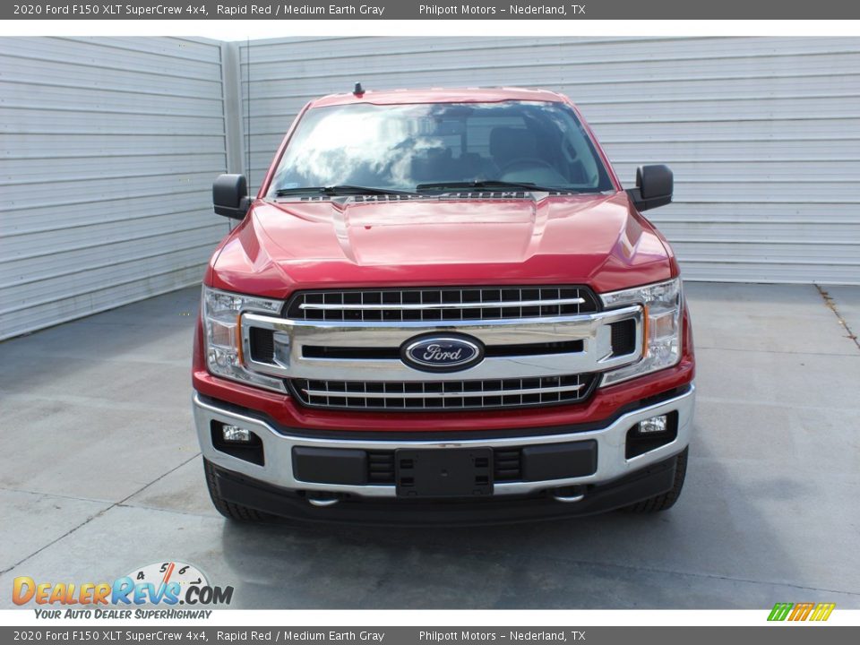 2020 Ford F150 XLT SuperCrew 4x4 Rapid Red / Medium Earth Gray Photo #3
