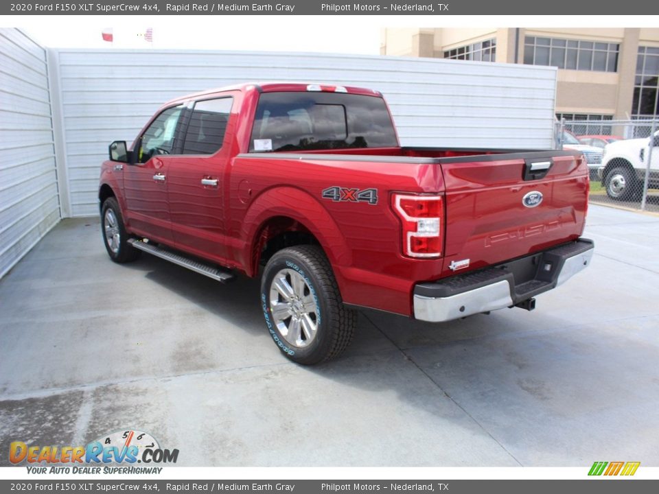 2020 Ford F150 XLT SuperCrew 4x4 Rapid Red / Medium Earth Gray Photo #6