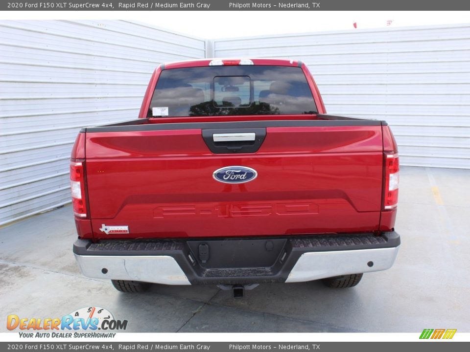 2020 Ford F150 XLT SuperCrew 4x4 Rapid Red / Medium Earth Gray Photo #7