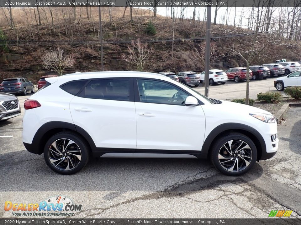 2020 Hyundai Tucson Sport AWD Cream White Pearl / Gray Photo #1