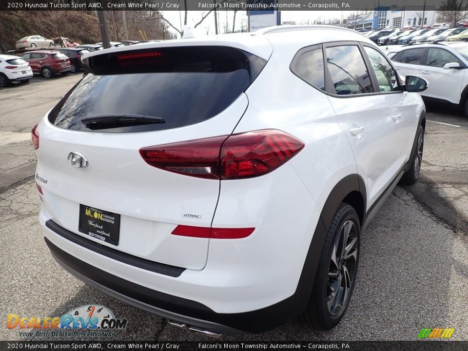 2020 Hyundai Tucson Sport AWD Cream White Pearl / Gray Photo #2