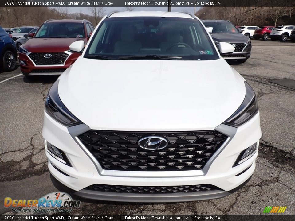 2020 Hyundai Tucson Sport AWD Cream White Pearl / Gray Photo #4