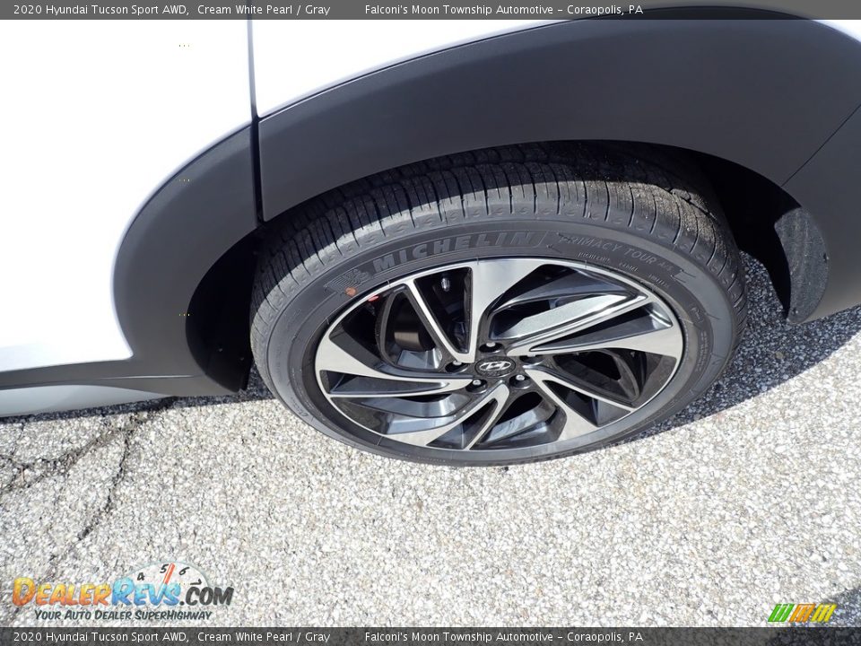 2020 Hyundai Tucson Sport AWD Cream White Pearl / Gray Photo #7