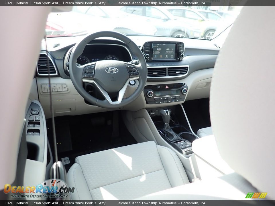 2020 Hyundai Tucson Sport AWD Cream White Pearl / Gray Photo #9
