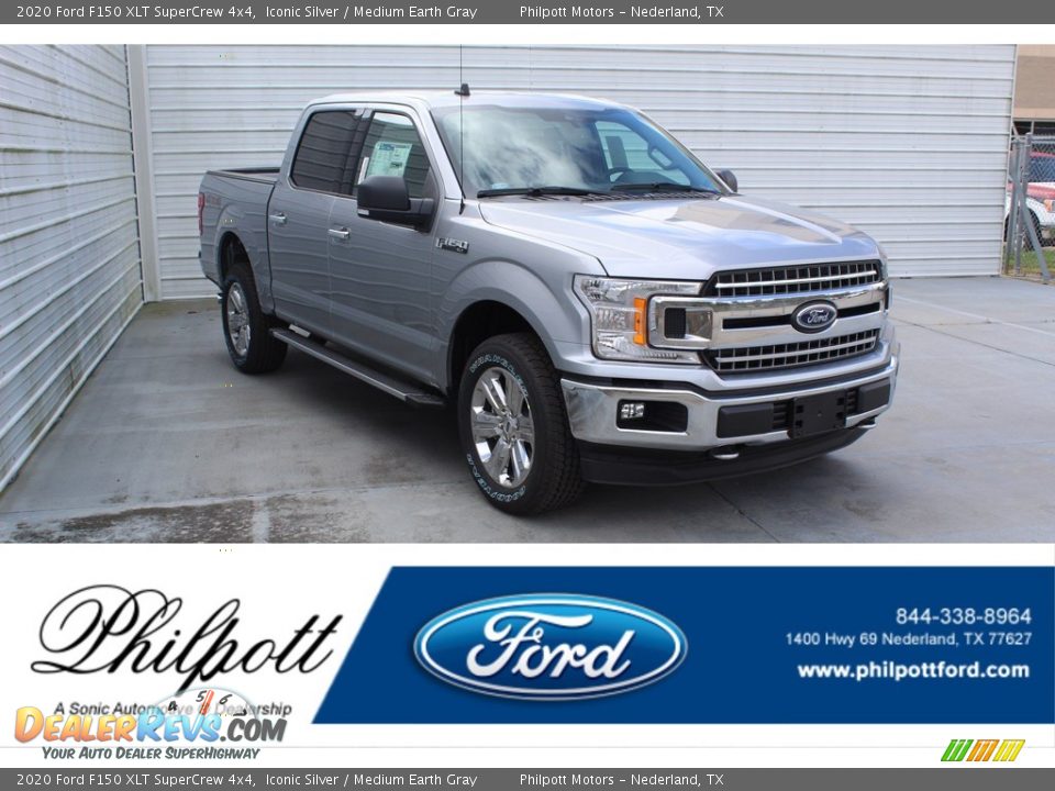 2020 Ford F150 XLT SuperCrew 4x4 Iconic Silver / Medium Earth Gray Photo #1