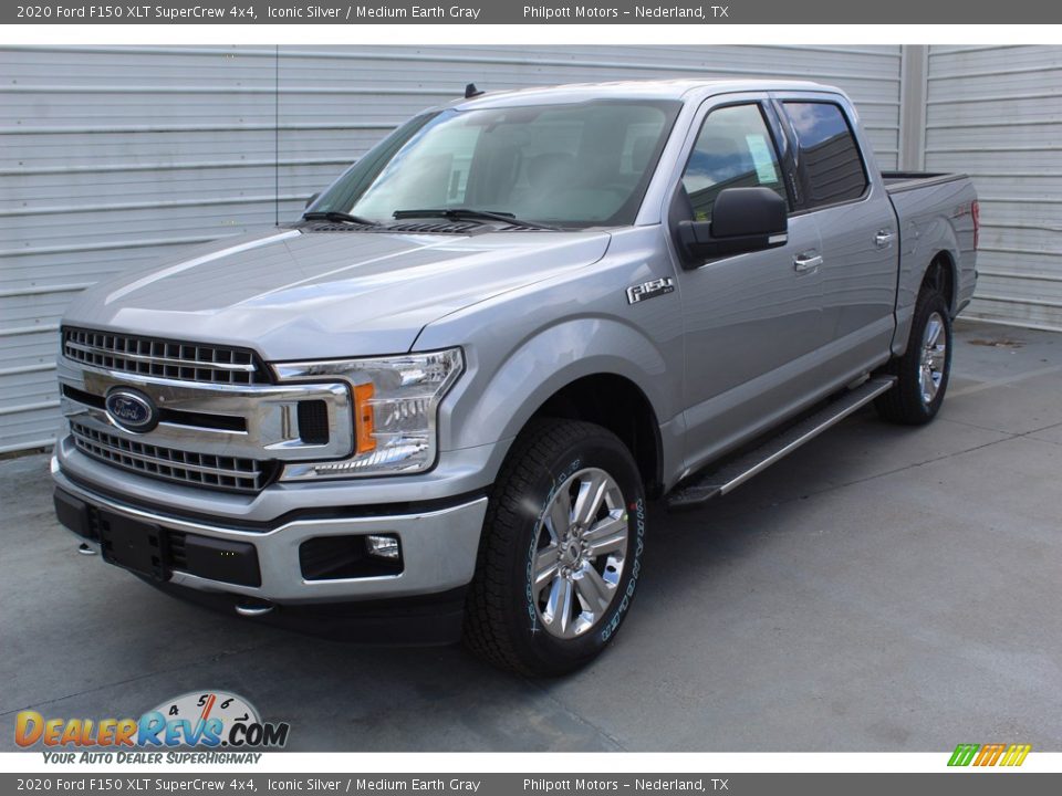 2020 Ford F150 XLT SuperCrew 4x4 Iconic Silver / Medium Earth Gray Photo #4