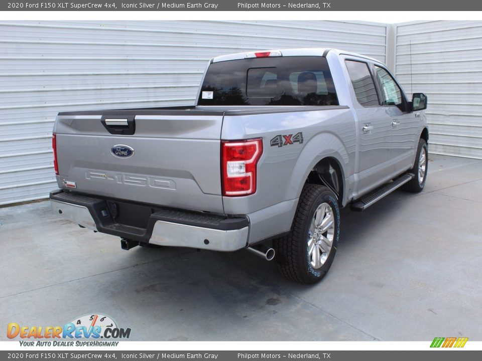 2020 Ford F150 XLT SuperCrew 4x4 Iconic Silver / Medium Earth Gray Photo #8