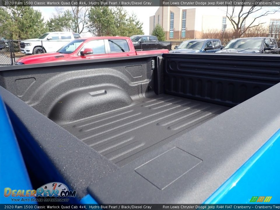2020 Ram 1500 Classic Warlock Quad Cab 4x4 Hydro Blue Pearl / Black/Diesel Gray Photo #13