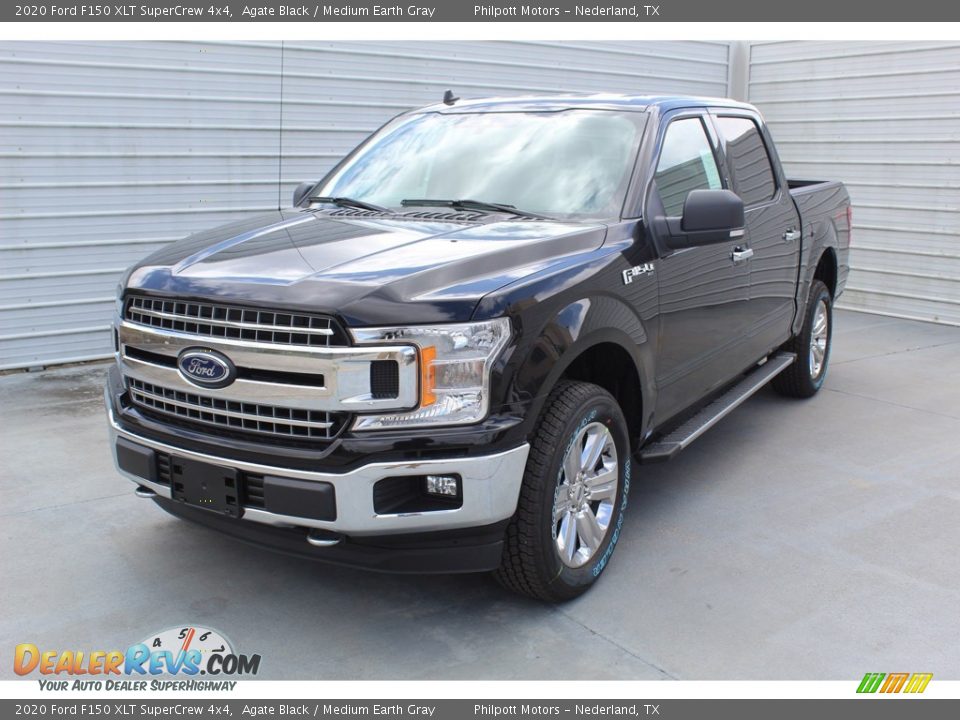 2020 Ford F150 XLT SuperCrew 4x4 Agate Black / Medium Earth Gray Photo #4