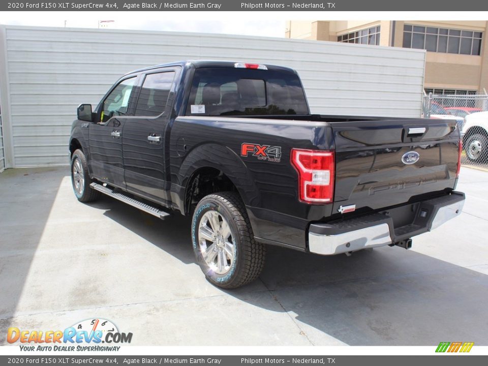 2020 Ford F150 XLT SuperCrew 4x4 Agate Black / Medium Earth Gray Photo #6