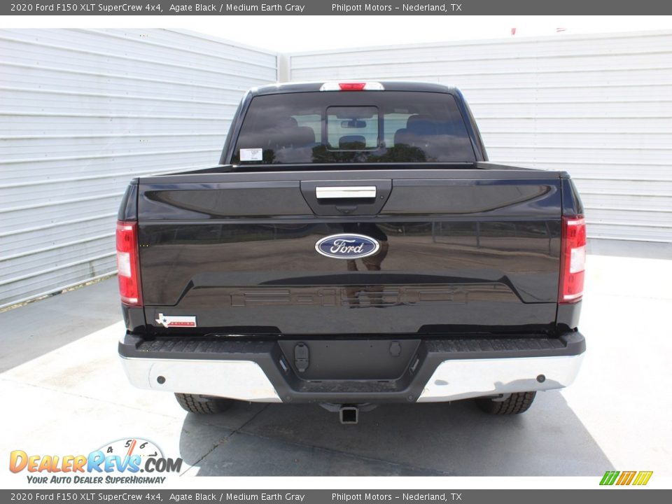 2020 Ford F150 XLT SuperCrew 4x4 Agate Black / Medium Earth Gray Photo #7