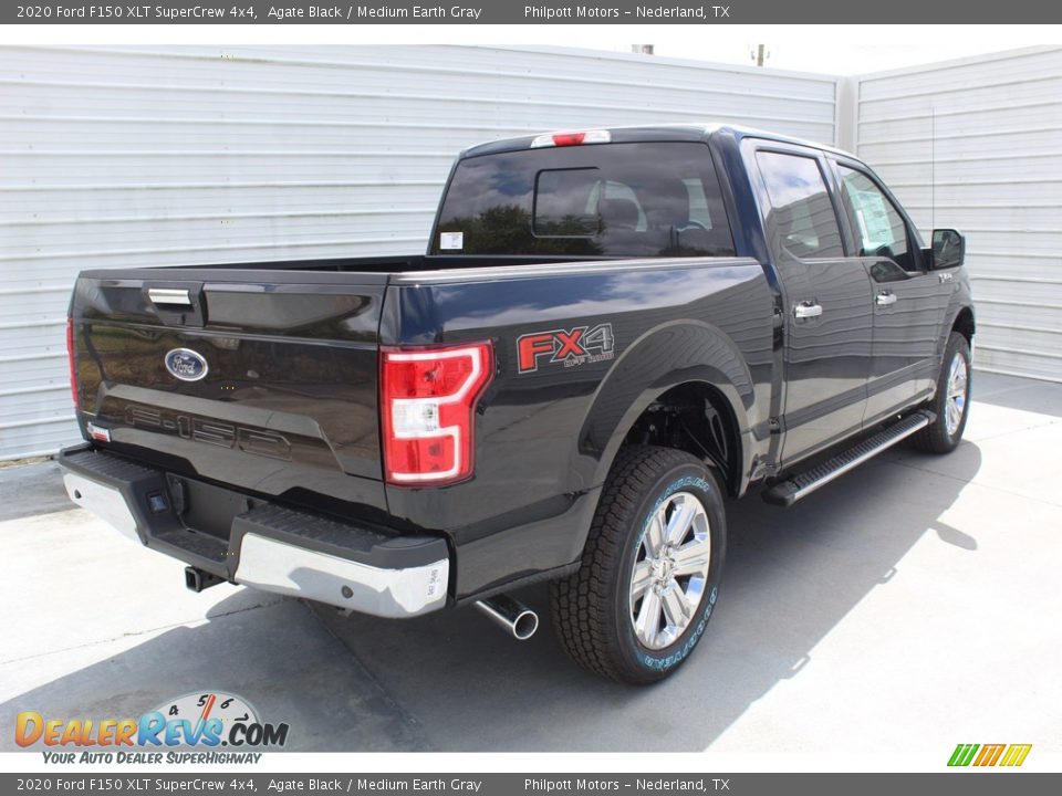 2020 Ford F150 XLT SuperCrew 4x4 Agate Black / Medium Earth Gray Photo #8
