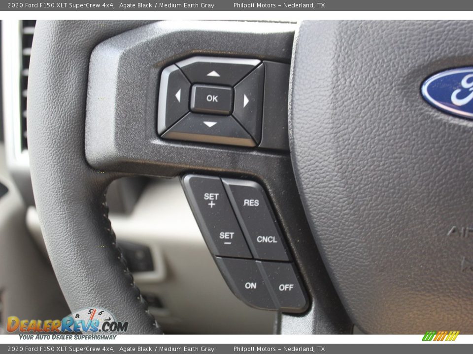 2020 Ford F150 XLT SuperCrew 4x4 Agate Black / Medium Earth Gray Photo #11