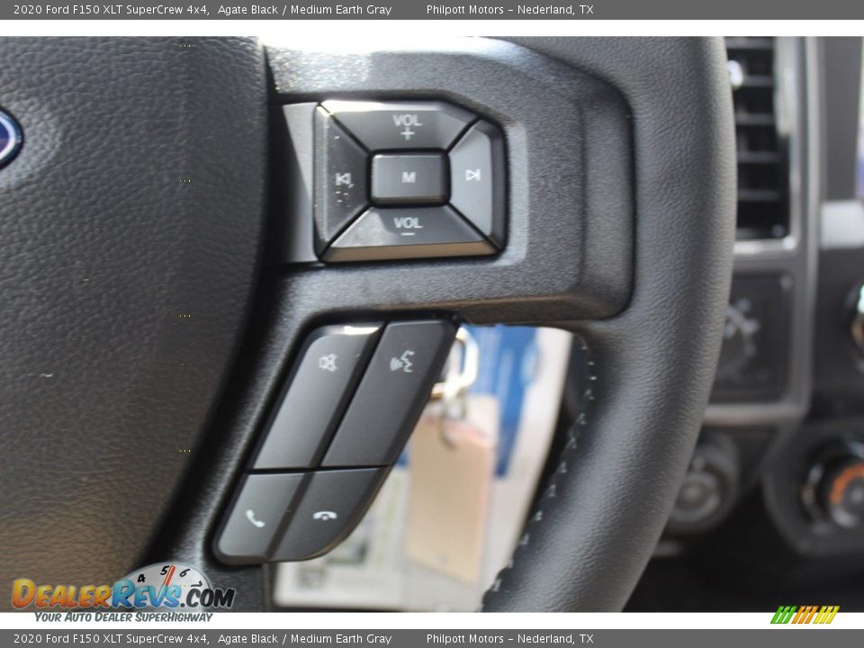 2020 Ford F150 XLT SuperCrew 4x4 Agate Black / Medium Earth Gray Photo #12