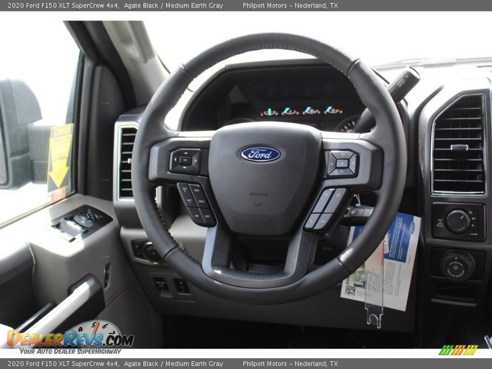 2020 Ford F150 XLT SuperCrew 4x4 Agate Black / Medium Earth Gray Photo #21