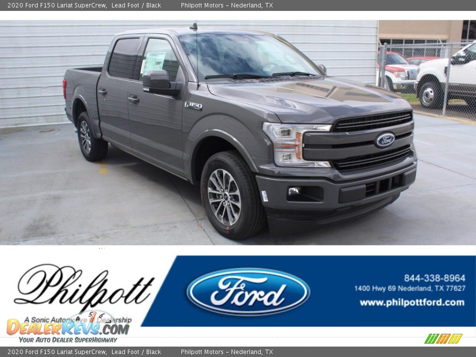 2020 Ford F150 Lariat SuperCrew Lead Foot / Black Photo #1