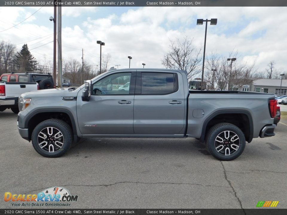 Satin Steel Metallic 2020 GMC Sierra 1500 AT4 Crew Cab 4WD Photo #6