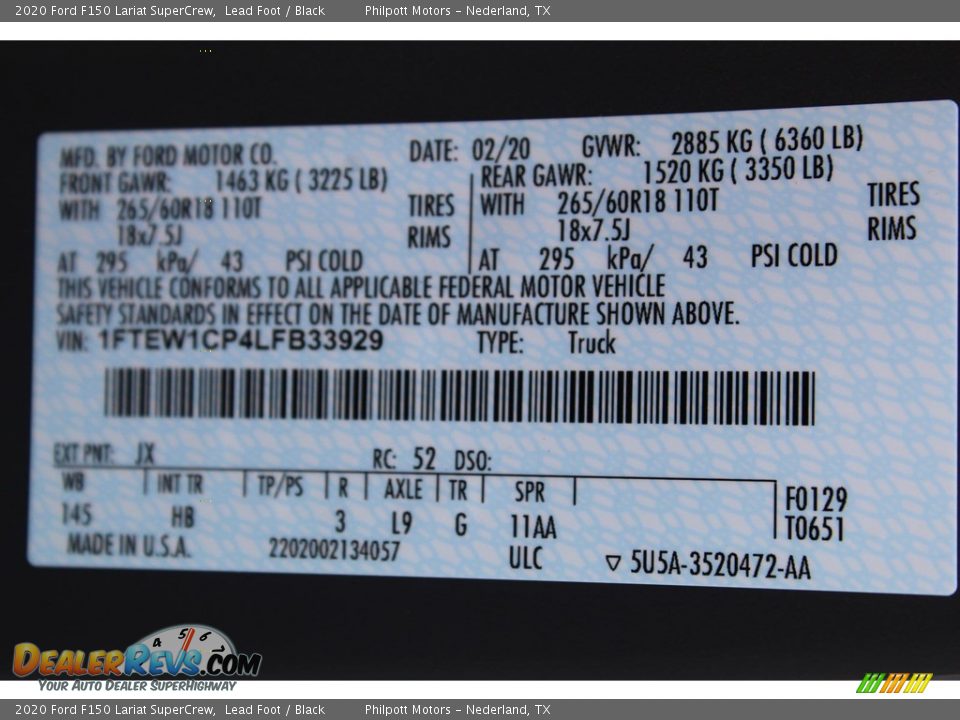 2020 Ford F150 Lariat SuperCrew Lead Foot / Black Photo #24