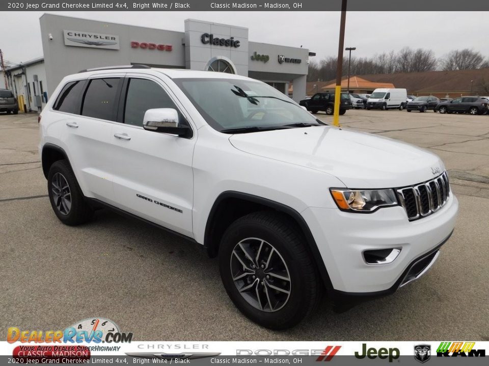 2020 Jeep Grand Cherokee Limited 4x4 Bright White / Black Photo #1