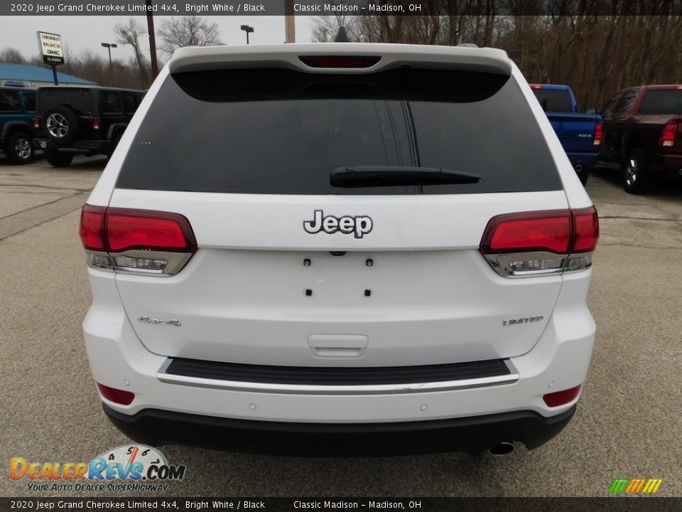 2020 Jeep Grand Cherokee Limited 4x4 Bright White / Black Photo #8