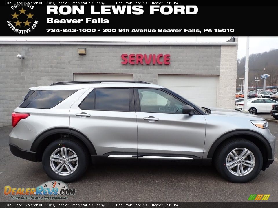 2020 Ford Explorer XLT 4WD Iconic Silver Metallic / Ebony Photo #1