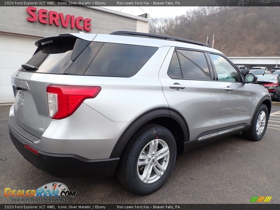 2020 Ford Explorer XLT 4WD Iconic Silver Metallic / Ebony Photo #2