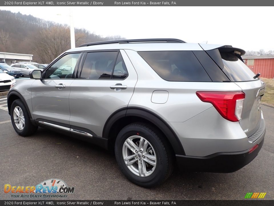 2020 Ford Explorer XLT 4WD Iconic Silver Metallic / Ebony Photo #6