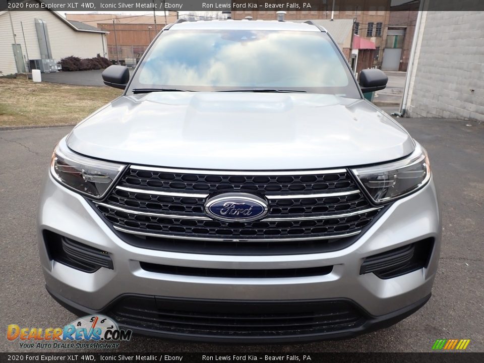 2020 Ford Explorer XLT 4WD Iconic Silver Metallic / Ebony Photo #9